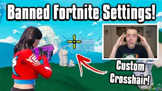 So I Tried *BANNED* Settings In Fortnite... (Custom Crosshairs)