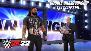 WWE 2K22 | Double Title Entrance Tutorial