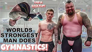 380LBS STRONGMAN DOES BACKFLIP |  Ft Nile Wilson