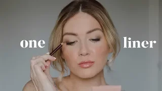 Easy Eye Look Using One Eye Liner