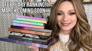 RANKING EVERY EYESHADOW PALETTE I USED IN FEBRUARY