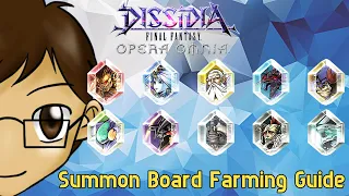 Summon Board Farming Guide (SHEET UPDATED FOR ALEXANDER) - Dissidia Final Fantasy Opera Omnia