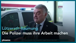 Herbert Reul (Innenminister NRW) zur Räumung von Lützerath am 11.01.23