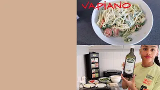 VAPIANO SCAMPI SPINAZIE PASTA RECEPT | COOK WITH ME | VLOG #30