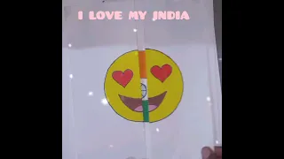 Flag for India emoji simple easy drawing  #youtubeshort #shorts video #artist