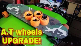UPGRADE to All Terrain Wheels - MBS 100mm A.T wheels for Electric skateboard
