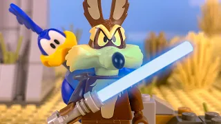 LEGO Roadrunner VS Coyote LIGHTSABER - Stop Motion Animation