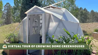 Virtual Tour of 6 Sizes of Growing Dome Greenhouse Kits