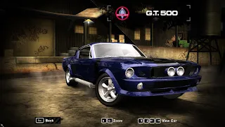 nfs most wanted  - 1967 Shelby Mustang GT500 Junkman Tuning & Gameplay