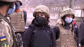 German FM Annalena Baerbock visits Ukraine's frontline