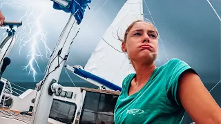 Our most ANXIOUS offshore SAIL yet (pirates and lightning)