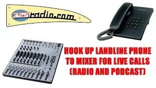 Hook up landline phone to mixer for live calls (Radio and podcast) - JK Audio Broadcast Host Hybrid
