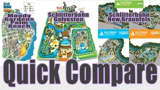 QUICK COMPARE FAMILY WATER PARK | Moody Gardens Palm Beach, Schlitterbahn Galveston & New Braunfels