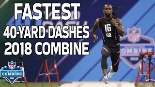 The Fastest 40-Yard Dash Times of 2018! | NFL Combine Highlights