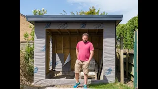 DIY Garden Room Build with No Experience! Part 3: EPDM Roofing, Soffits and Fascias 😷👍