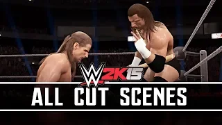 WWE 2K15 - ALL CUT SCENES - Best Friends, Bitter Enemies Showcase (Triple H & Shawn Michaels)