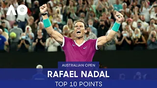 Rafael Nadal's Top 10 Points | Australian Open