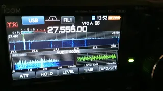 A few minutes on 27555kHz