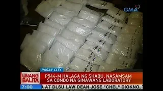UB: P544-M halaga ng shabu, nasamsam sa condo sa Pasay na ginawang laboratory