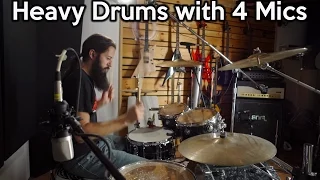 Heavy Drums with 4 Mics -  The "Glyn Johns" Technique | SpectreSoundStudios TUTORIAL