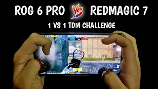 ROG PHONE 6 PLAYER CHALLENGED ME | REDMAGIC 7 VS ROG PHONE 6 1 VS 1 TDM | PUBG MOBILE