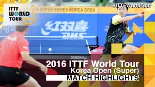 2016 Korea Open Highlights: Fang Bo vs Fan Zhendong (1/4)