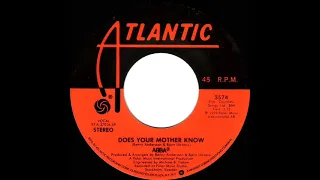 1979 HITS ARCHIVE: Does Your Mother Know - ABBA (stereo 45)