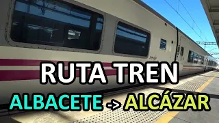 4K RUTA TREN RAIL VIEW ALBACETE ALCAZAR