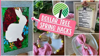 7 DOLLAR TREE DIY budget friendly Spring and Easter Home Decor Hacks