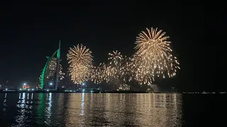 Dubai New year Fireworks 2021 @ Burj Al Arab Jumeirah Beach