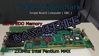 Dosbench - I-BUS Tigershark Single Board Computer - Intel Pentium MXX 233Mhz CPU, 32MB EDO Memory