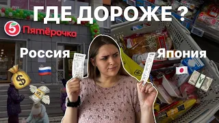 Япония и Россия: сравнение цен / повторили чек из Пятерочки в японском супермаркете