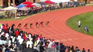 13-14 girl 100m State final