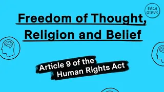 The right to freedom of religion explained in 2 minutes!