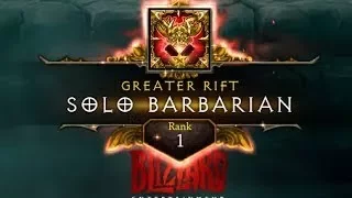Diablo 3 2.6.1 | GR118 Solo Barbarian | Rank 1 World ( Charge )