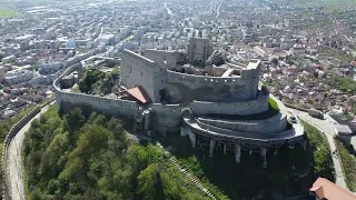 Deva Romania Fortress by DRONE.  Great Arial View of the Fortress.  WOW!   - Deva Romania - ECTV