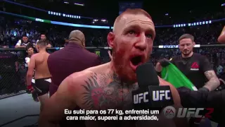 UFC 202: as entrevistas de Conor McGregor e Nate Diaz no octógono
