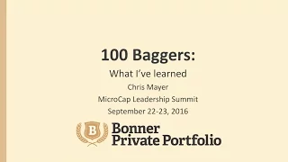 Chris Mayer on 100-Baggers