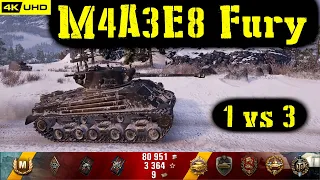 World of Tanks M4A3E8 Fury Replay - 10 Kills 3.4K DMG(Patch 1.6.1)