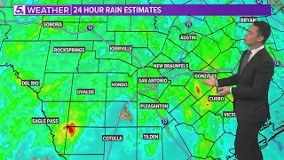 Here's how much rain fell overnight in San Antonio