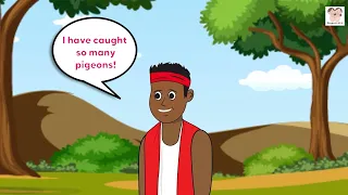 The Pigeons and The Hunter (Story) #kidslearning #story #education #learning