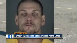 Arrest in machete attack three years later