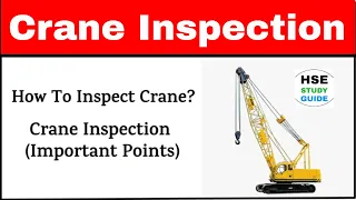 Crane Inspection | How To Inspect Crane | Crane Inspection Important Points