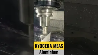 HIGH FEED and HIGH SPEED aluminium CNC machining offering time saving | KYOCERA #shorts #cnc