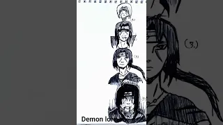 How to draw Itachi different levels #shorts #anime #drawing😳