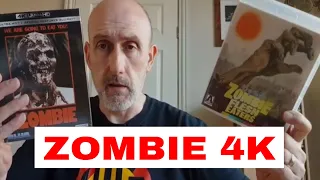 Zombie 4k Blu Ray Review and comparisons, Blue Underground Arrow Video June 2020.