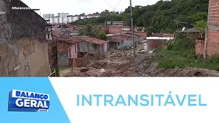 Rua intransitável causa transtornos para moradores no Loteamento Recanto da Jaqueira - BGM