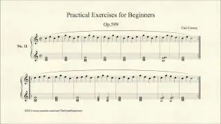 Czerny, Practical Exercises for Beginners, Op 599 , No 11