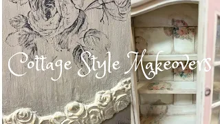 Shabby Chic Cottage Style Makeovers Using IOD Moulds and Stamps, Air Dry Clay, And Paint Couture