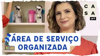 ÁREA DE SERVIÇO: como organizar produtos de limpeza e os itens do seu  pet | Manual da Micaela